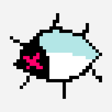 Eye pixel art pattern, 32×32 grid