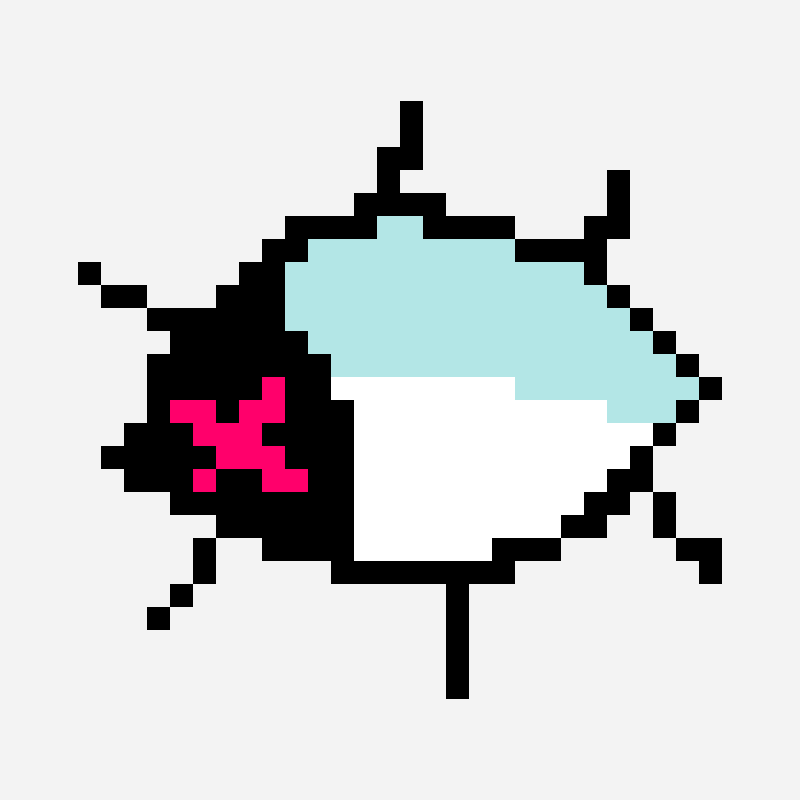 Eye pixel art pattern
