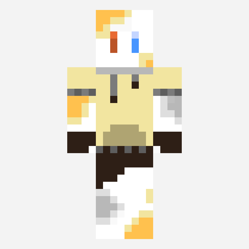 我的MC皮膚:3 minecraft skin pattern, 64×64 grid