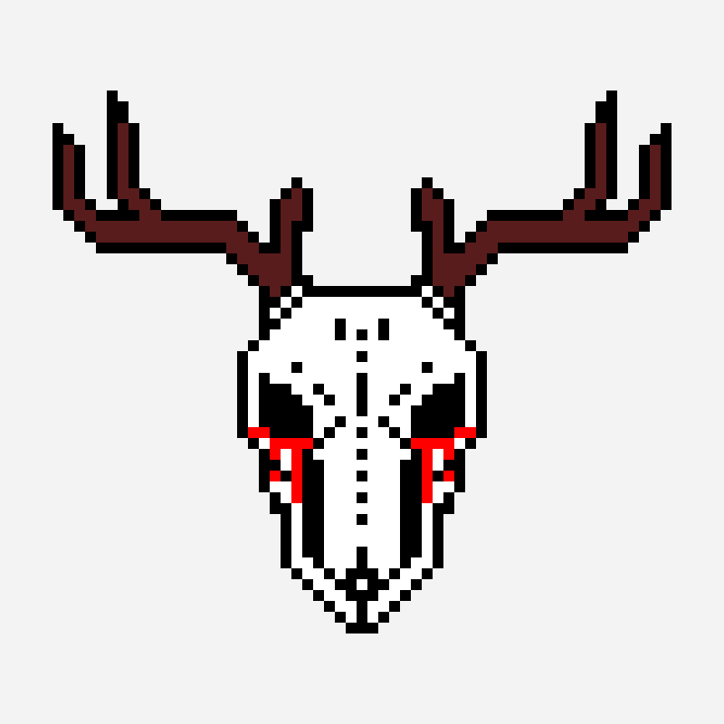 VOYD - SVDDEN DEATH perler bead pattern, 57×50 grid