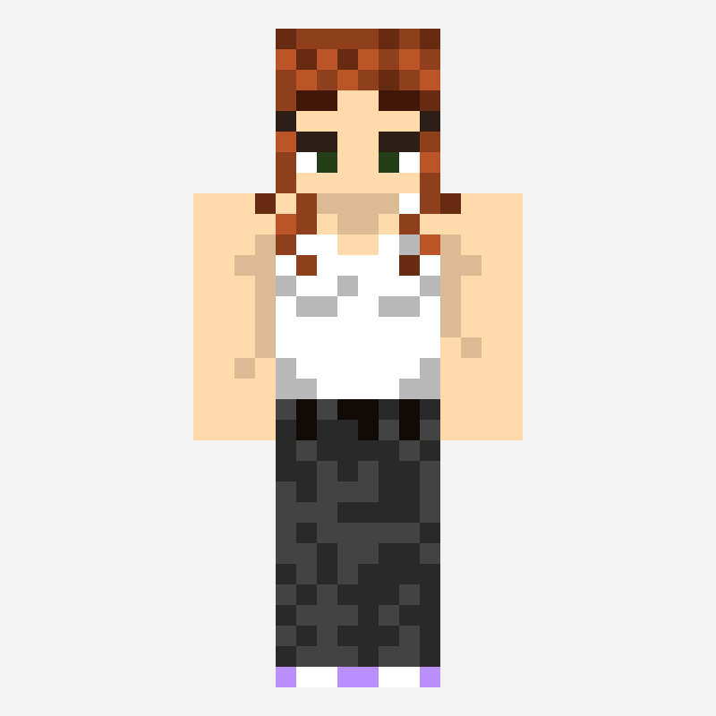 Bocxito minecraft skin pattern, 64×64 grid
