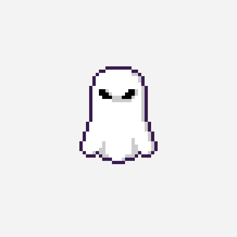 fantasma pixel art pixel art pattern, 64×64 grid