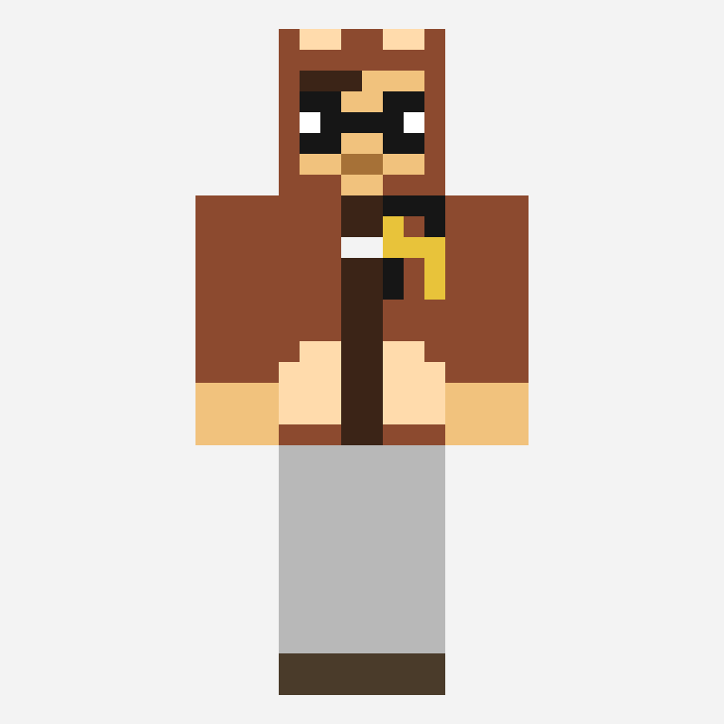 risuke minecraft skin pattern, 64×64 grid