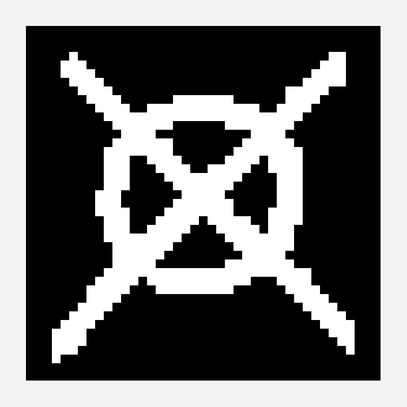 Marble hornets - Logo perler bead pattern