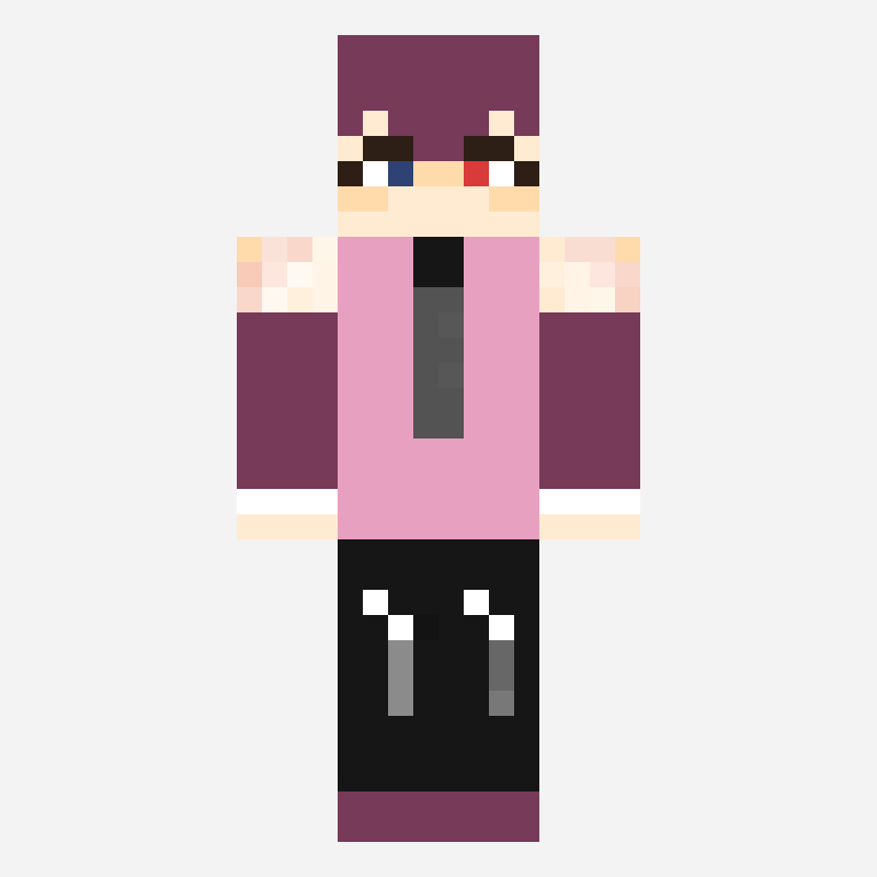 OCちゃん２ minecraft skin pattern, 64×64 grid
