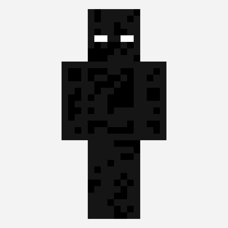 null minecraft skin pattern, 64×64 grid