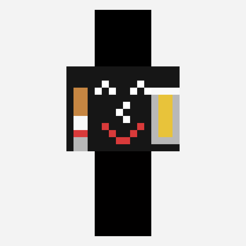 いいね minecraft skin pattern, 64×64 grid