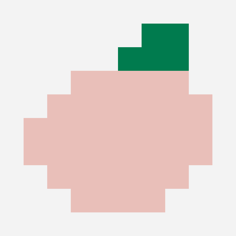 Peach with leaf