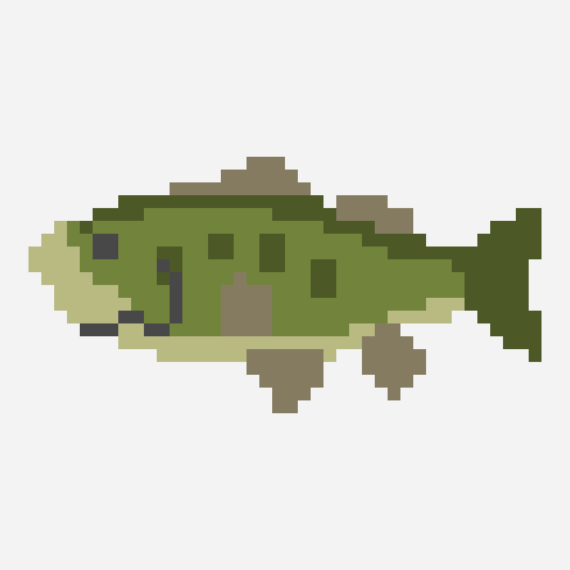 Fish by labudal cross stitch pattern, 40×20 grid