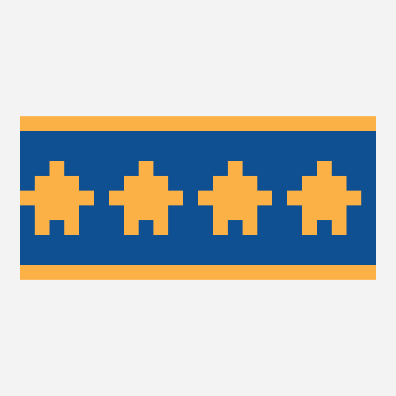 Star kandi cuff kandi bead pattern, 24×11 grid