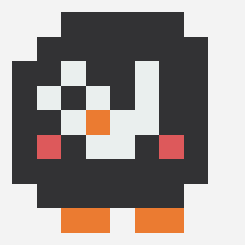 Kawaii penguin face