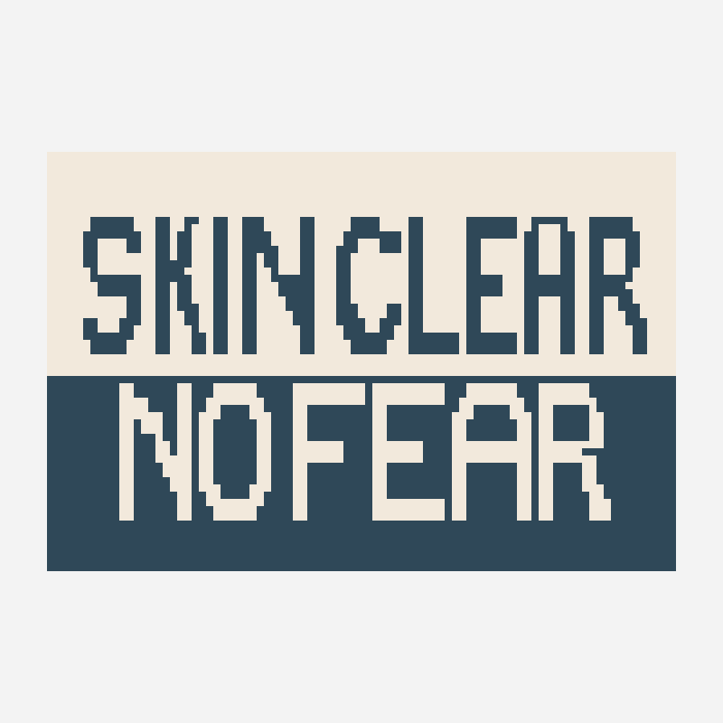 Skin Clear No Fear mosaic crochet pattern, 87×58 grid