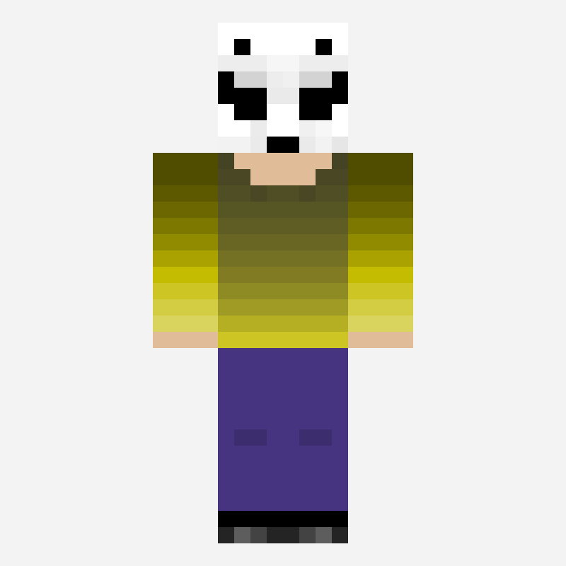 Lick minecraft skin pattern, 64×64 grid