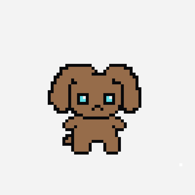Brown Bunny minecraft block art pattern, 58×47 grid