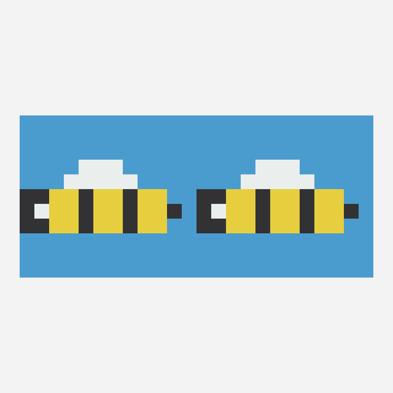 Bee kandi cuff kandi bead pattern, 24×11 grid