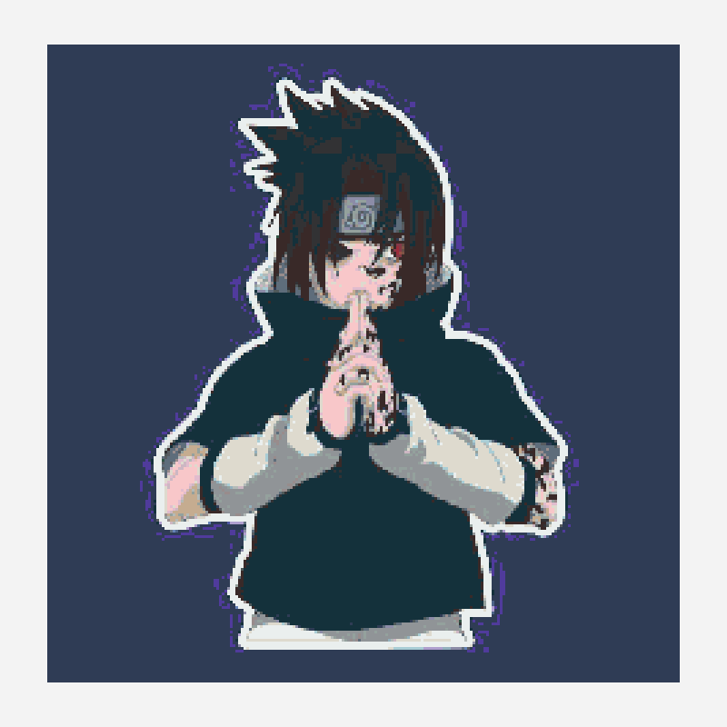Naruto of Nina perler bead pattern, 232×234 grid