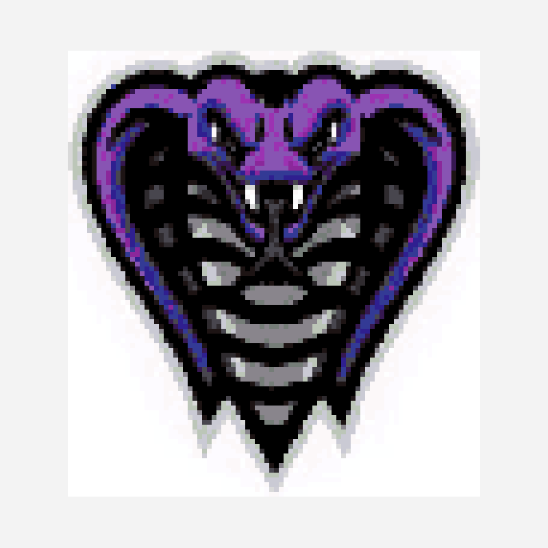 Snake kandi bead pattern, 86×93 grid