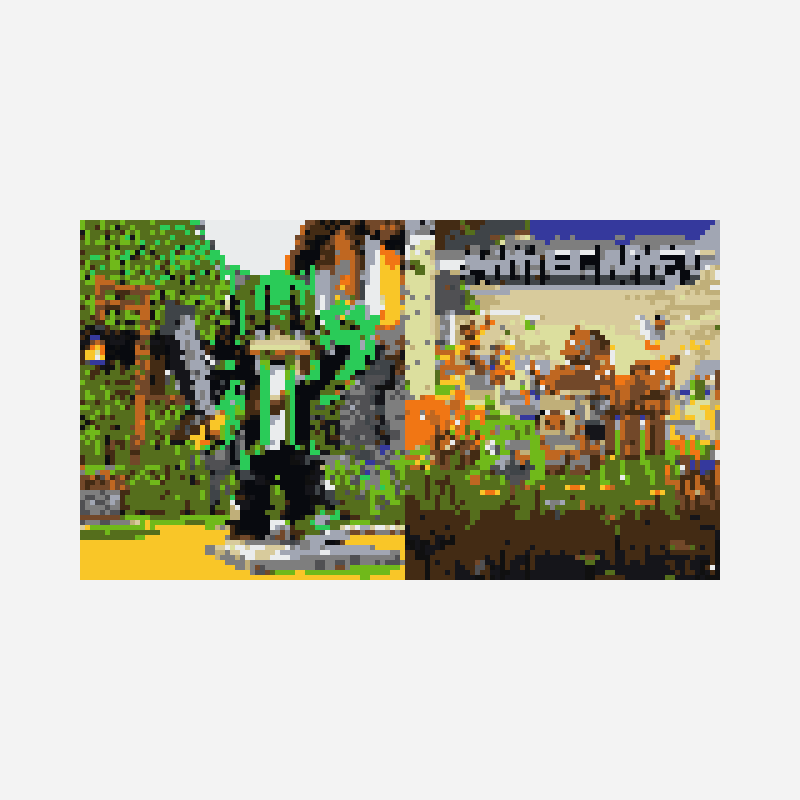 Minecraft mix pic bead pattern