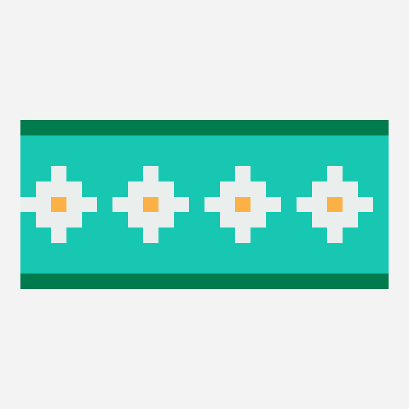 Daisy chain kandi cuff bead pattern