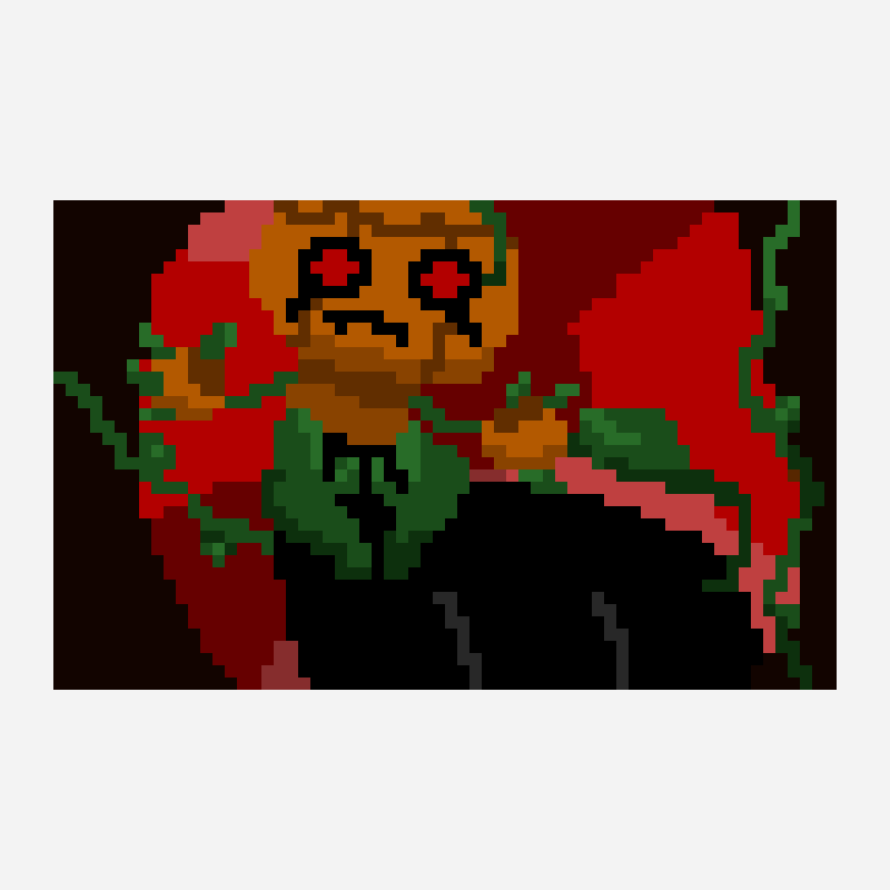 Twisted Gourdy pixel art pattern, 64×40 grid
