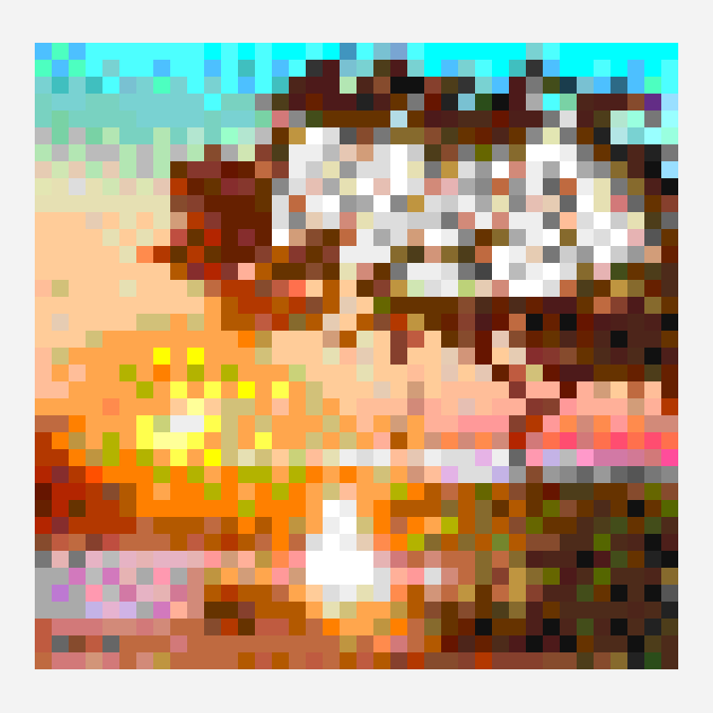 Mora - Paraiso pixel art pattern