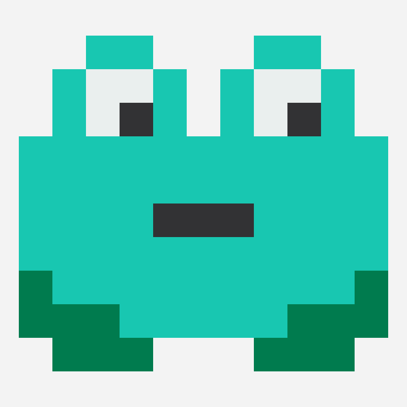 Sitting frog