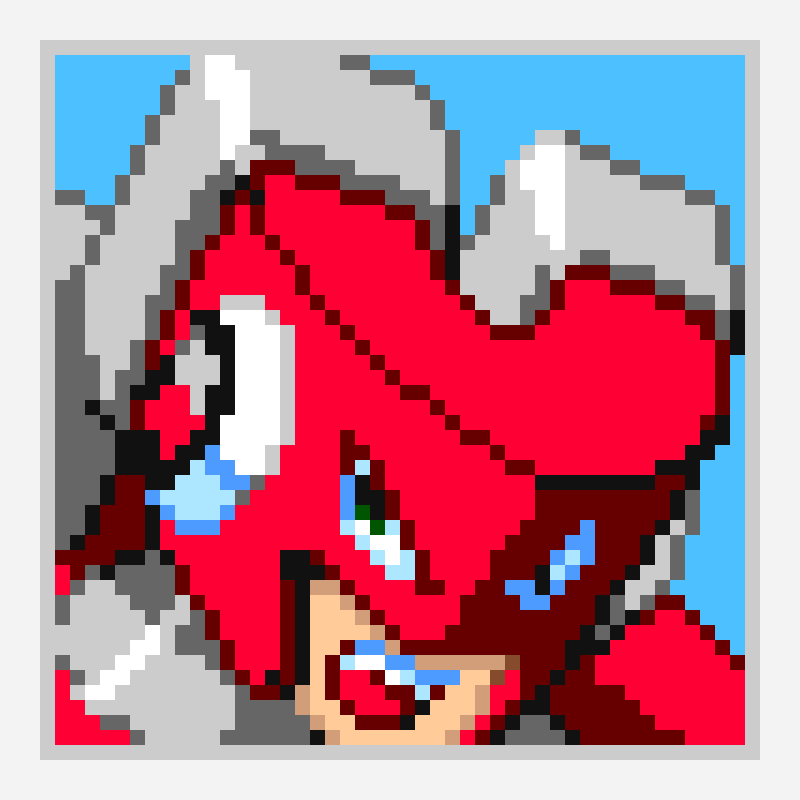 Magnet man exe mugshot pixel art pattern, 48×48 grid