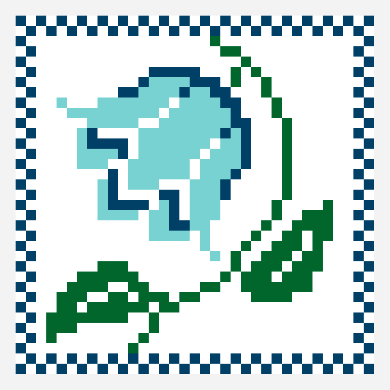 flue blower pixel art pattern, 35×35 grid