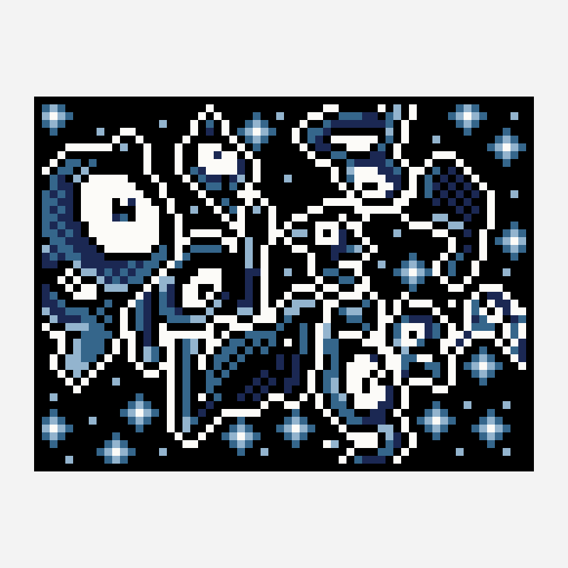 Unknown (Anniversary) cross stitch pattern, 64×48 grid