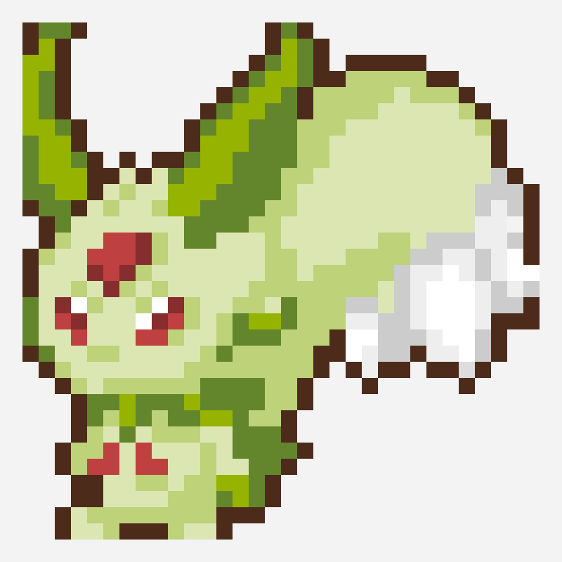 Lifmunk Palworld Pixel Sprite pixel art pattern, 32×32 grid
