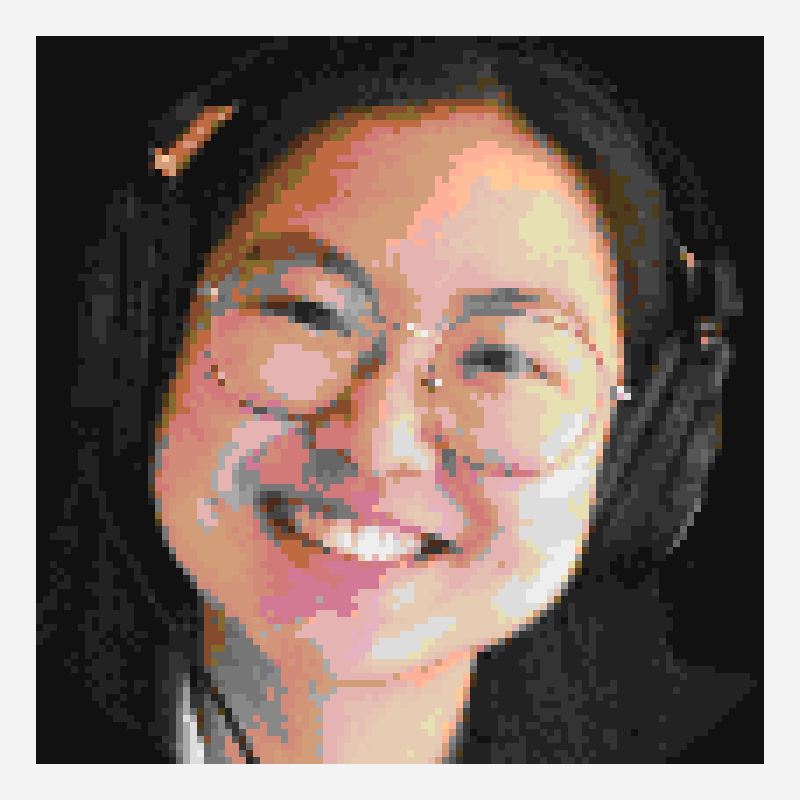 YM pixel art pattern, 104×104 grid