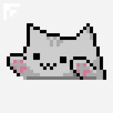 no bongo cat pixel art pattern, 32×32 grid