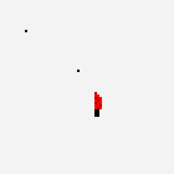 Undertale knife pixel art pattern, 64×64 grid