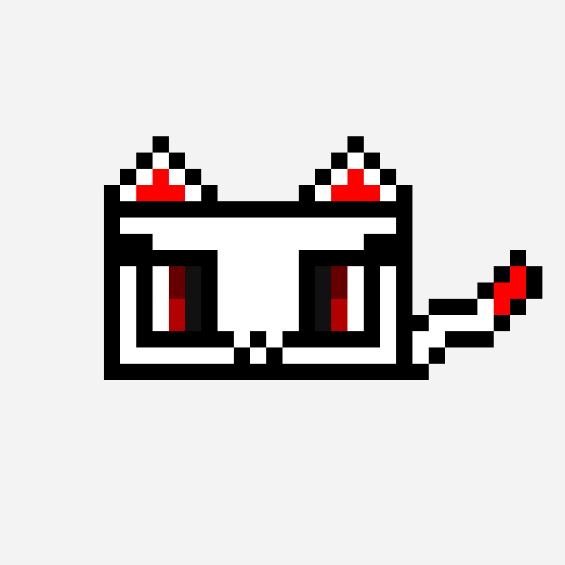 Japan band flag pixel art pattern, 32×32 grid