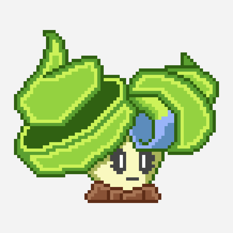 Princess Spring Grass / Princesa Hierba Primaveral Pvz2 pixel art pattern