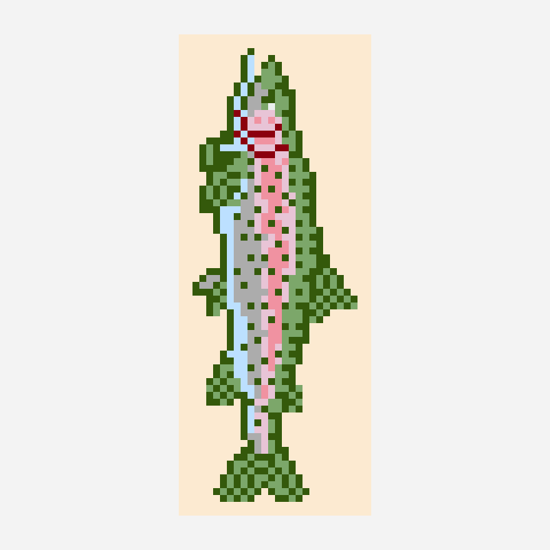 Rainbow Trout 칸디 비즈 pattern