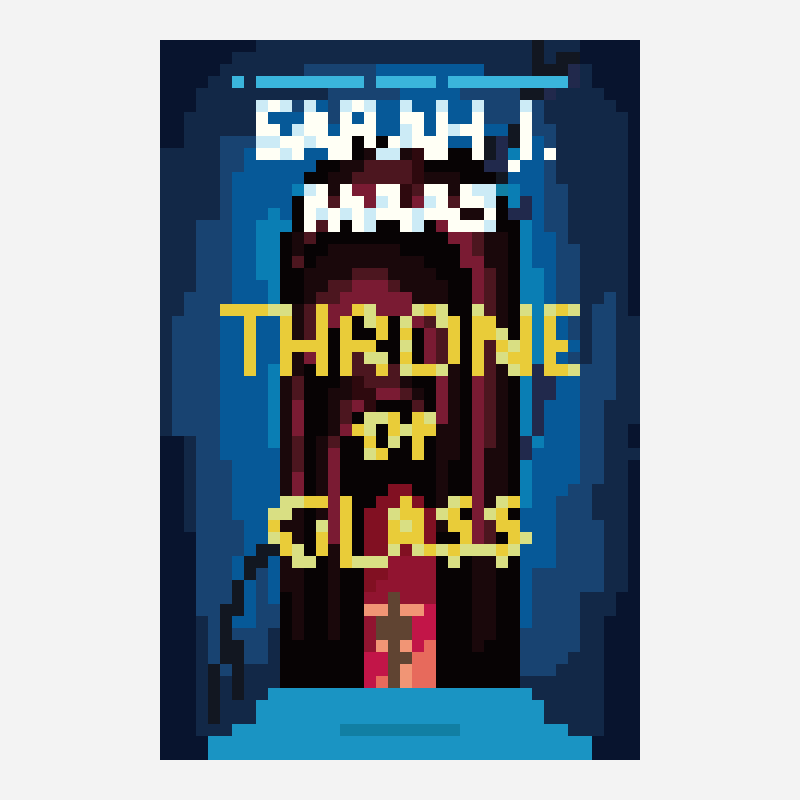 Throne of Glass cross stitch pattern, 40×60 grid