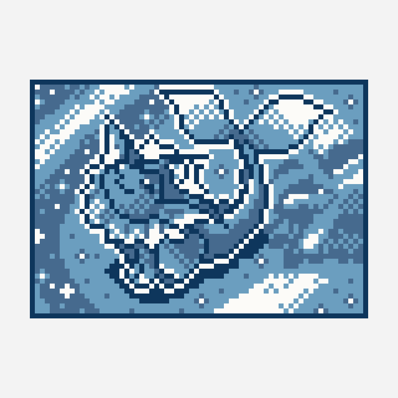 Light Vaporeon bead pattern