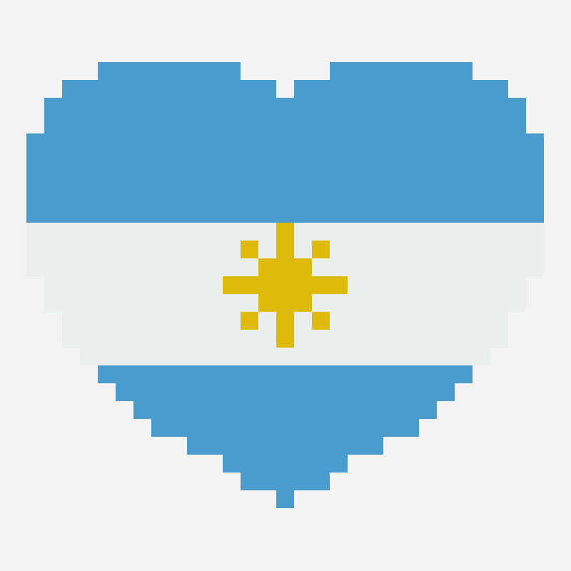 Argentina Flag Heart