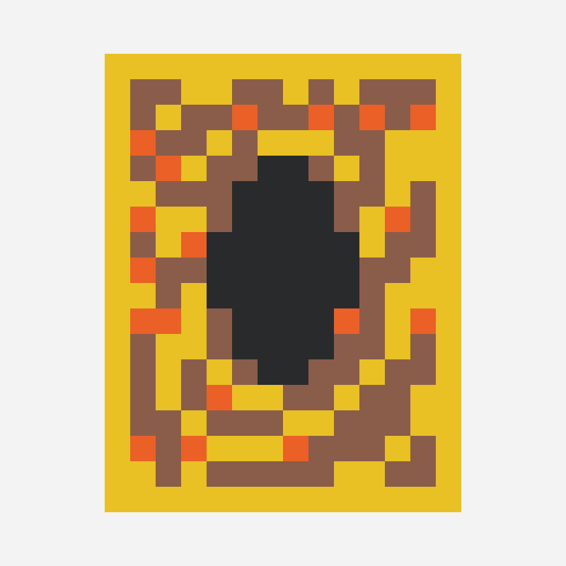 yugioh card perler bead pattern, 20×20 grid