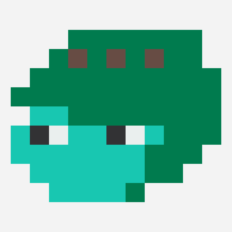 Cartoon turtle face