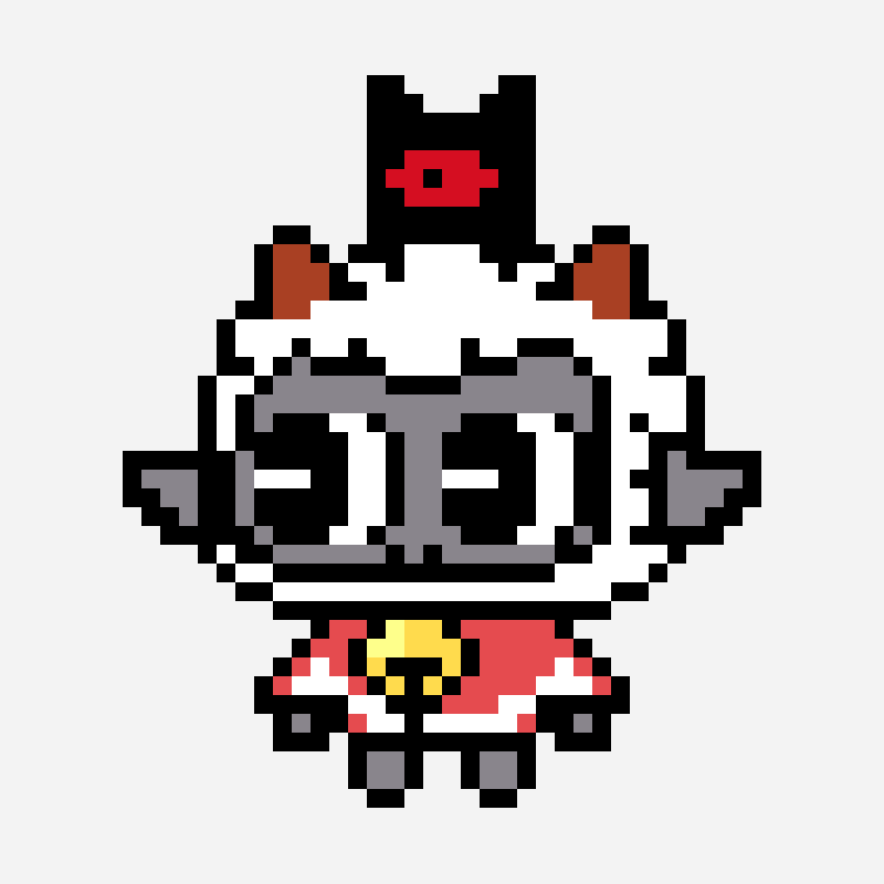 The Lamb perler bead pattern, 36×41 grid
