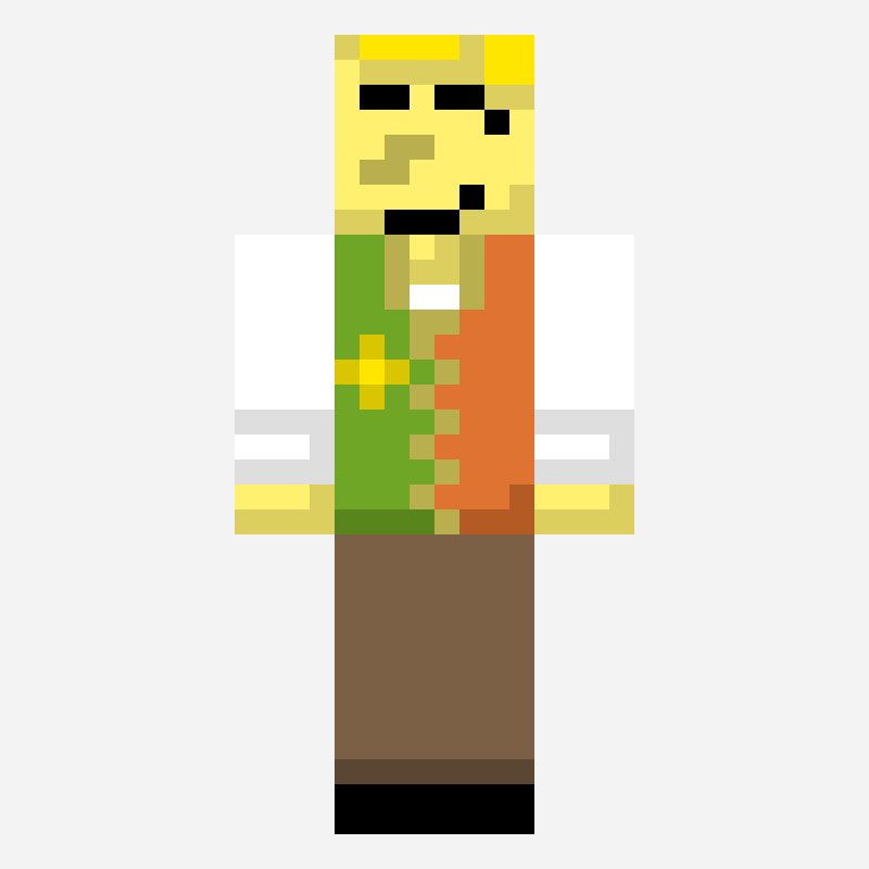 Flowery (minecraft skin) minecraft skin pattern, 64×64 grid