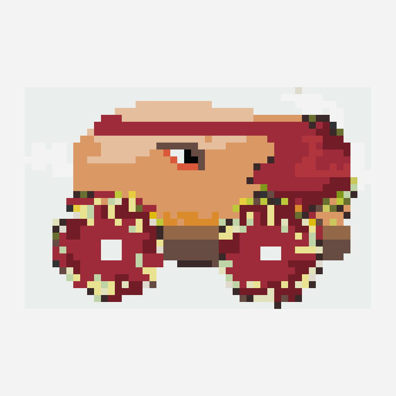 choricañon perler bead pattern, 50×32 grid