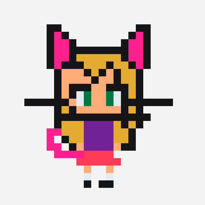 totaru perler bead pattern, 25×25 grid