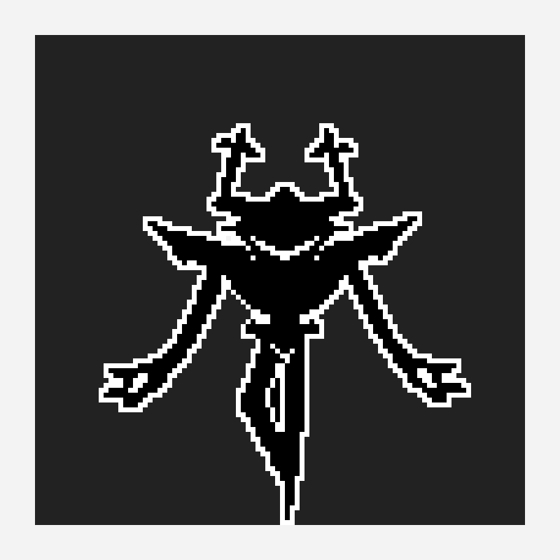 The Roaring Knight pixel art pattern, 100×100 grid