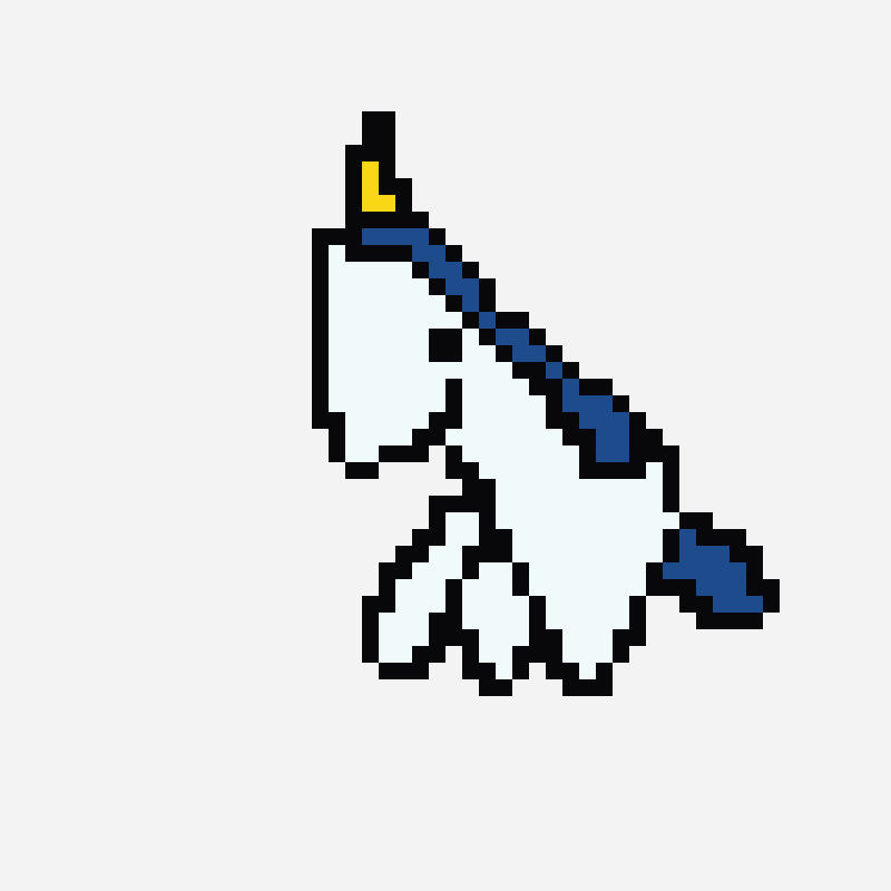 Unicorn minecraft block art pattern