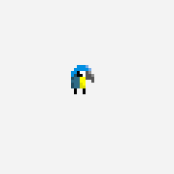 ARE YOU TYPING? *stares menacingly* pixel art pattern, 55×41 grid