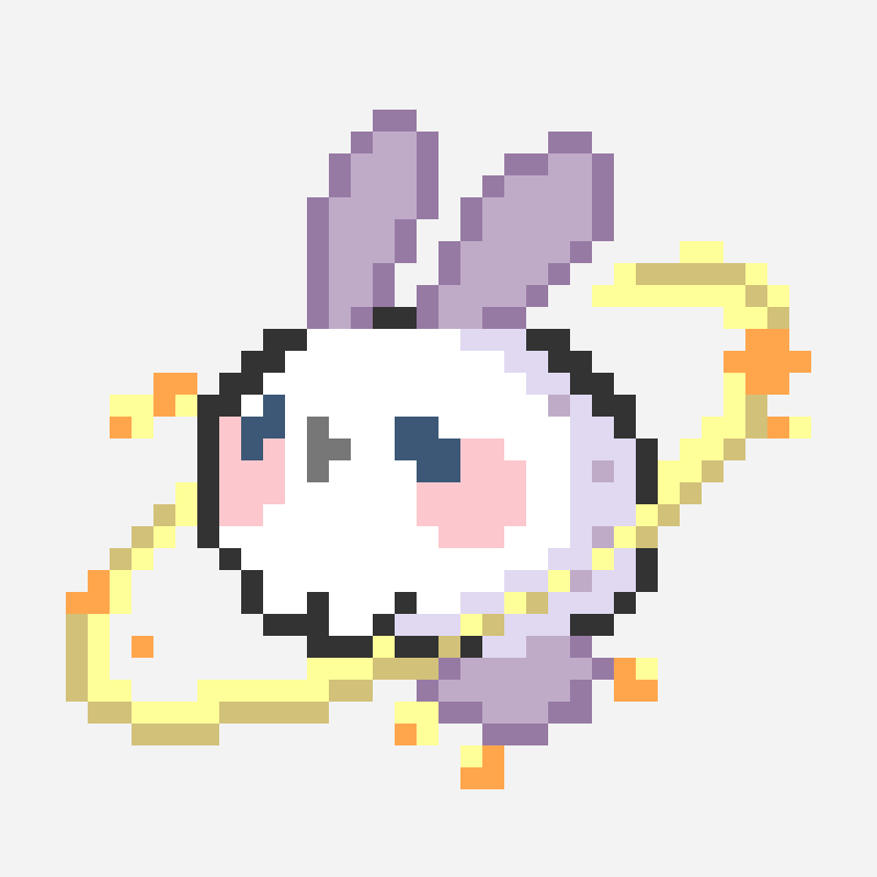 Sea slug pixel art pattern
