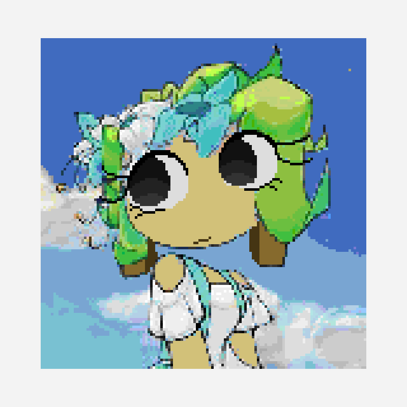 Bassie pixel art pattern, 128×130 grid